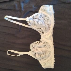 Adore Me White Lace Bra 34A